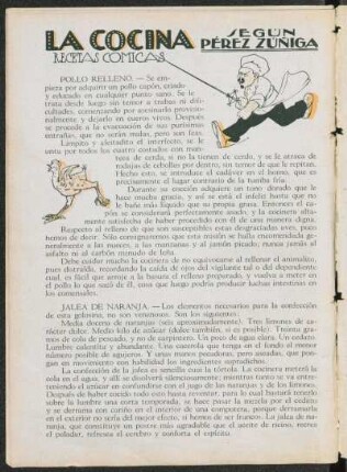 La cocina : Recetas cómicas