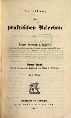 Anleitung zum praktischen Ackerbau, 1