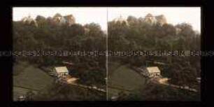 Blick zum Schloss Wolkenstein