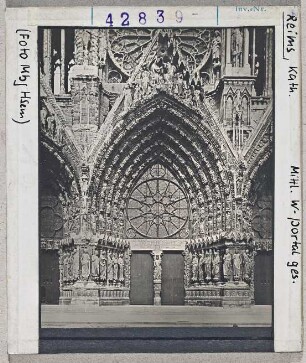 Reims: Kathedrale, mittleres Westportal