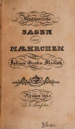 Magÿarische Sagen und Mährchen