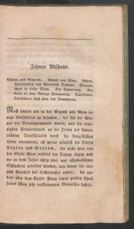 Zehnter Abschnitt.