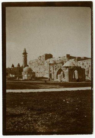 Burg Antonia, Nordseite des haram, v. O. [Tempelberg, Jerusalem]