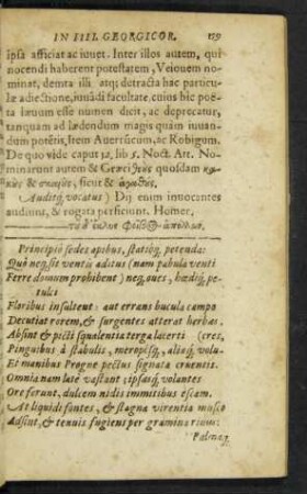 Principio sedes apibus, statioque petenda ...
