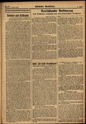 Zweite Ausgabe vom Montag, den 31. Dezember 1934.