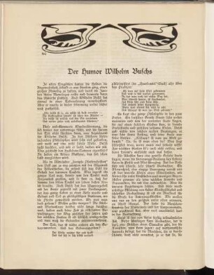 Der Humor Wilhelm Buschs