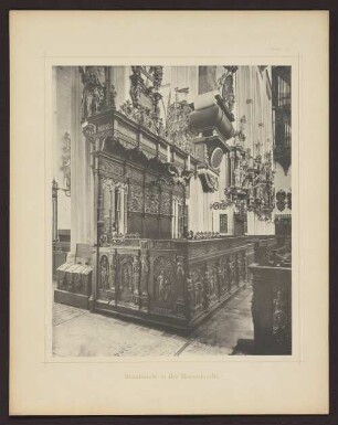Tafel 15 Senatsstuhl in der Marienkirche