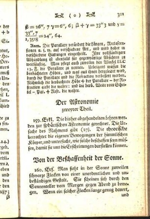 Von der Beschaffenheit der Sonne