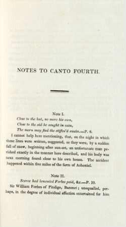 Notes to Canto Fourth