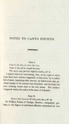 Notes to Canto Fourth