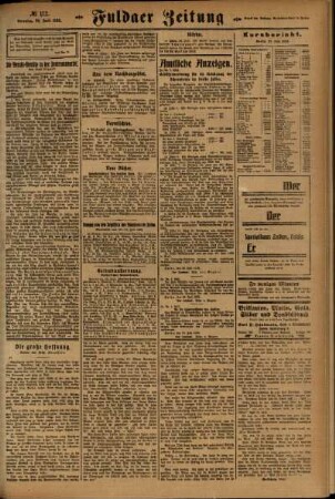 Zweite Ausgabe vom Sonntag, den 29. Juli 1923.