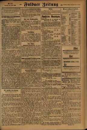 Zweite Ausgabe vom Sonntag, den 29. Juli 1923.