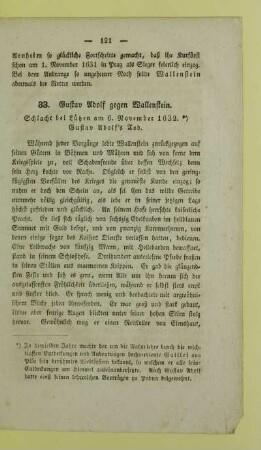 33. Gustav Adolf gegen Wallenstein