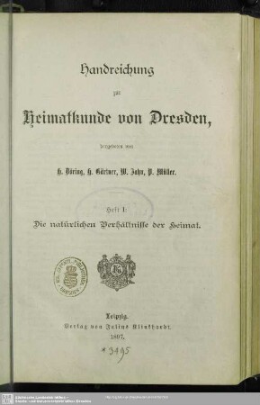 1: Die natürlichen Verhältnisse der Heimat