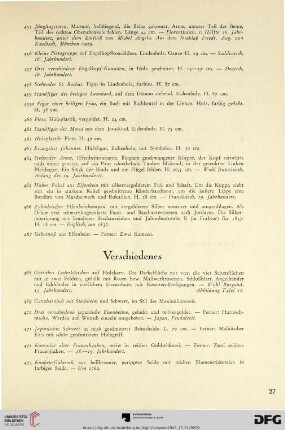 Verschiedenes (Nr. 468-486)