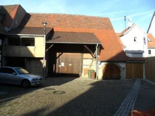 Stadtbild-Kelter (Meierhof) - Innenhof - Ansicht nach Norden mit Gebäuden