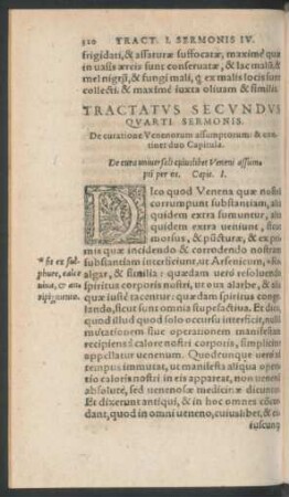 Tractatus Secundus Quarti Sermonis.