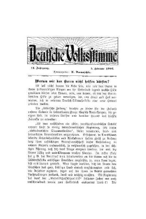 Warum wir den Buren nicht helfen dürfen?