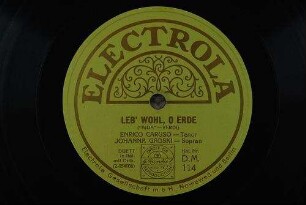 Leb' wohl, o Erde : ("Aida") / (Verdi)