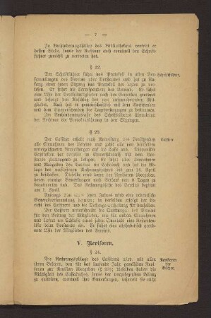 V. Revisoren - § 24.