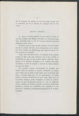 Segunda cuestión