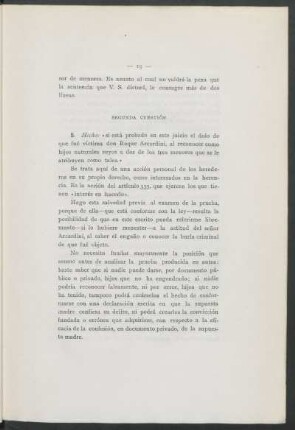 Segunda cuestión