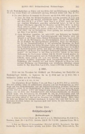 Dritter Titel. Erbschaftsanspruch