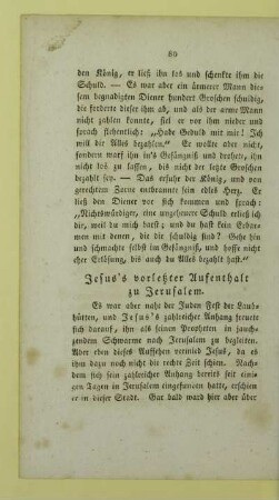 Jesus's vorletzter Aufenthalt zu Jerusalem