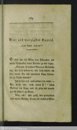 Drei und vierzigstes Kapitel. "Ich kann sehen!"