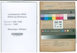 Entnazifizierung Wilhelm Merschjan , geb. 25.03.1907 (Bergmann)