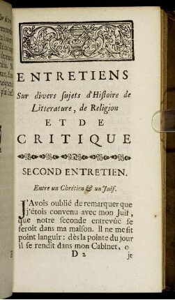 Second entretien.