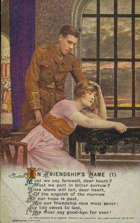 In Friendship's Name (1). Must we say farewell, dear heart? [...]