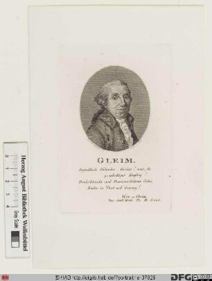 Bildnis Johann Wilhelm Ludwig Gleim