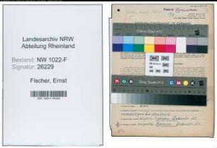 Entnazifizierung Ernst Fischer , geb. 18.07.1883 (Postbeamter)