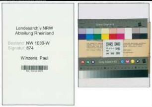 Entnazifizierung Paul Winzens , geb. 00.00.0000 (Konstrukteur)