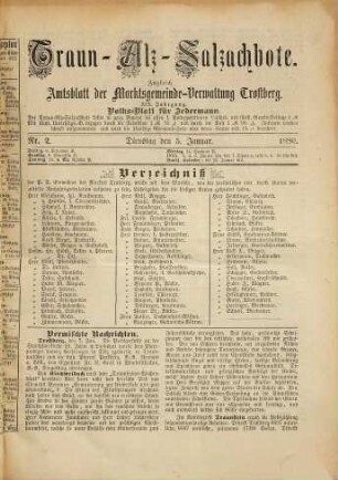 Traun-Alz-Salzachbote : Volksblatt für jedermann ; Amtsblatt der Marktgemeinde-Verwaltung Trostberg. 19. 1886