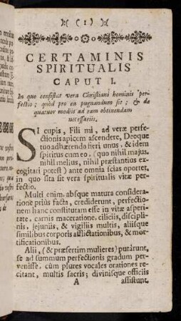 1-17, Caput I. - Caput IV.