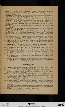 Arthropoda (Nr. 831-905)