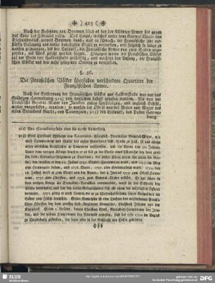 §. 56. Die Preußischen Völker überfallen verschiedene Quartiere der Französischen Armee