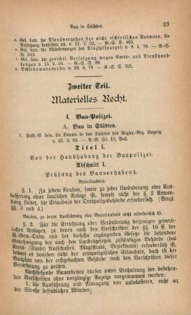 Zweiter Teil. Materielles Recht