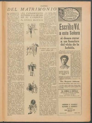 Del matrimonio : ¿El casamiento estorba a la mujer en su carrera?