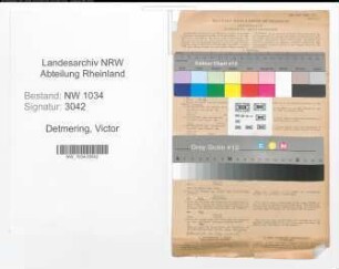 Entnazifizierung Victor Detmering , geb. 00.00.0000 (Hauptmann)
