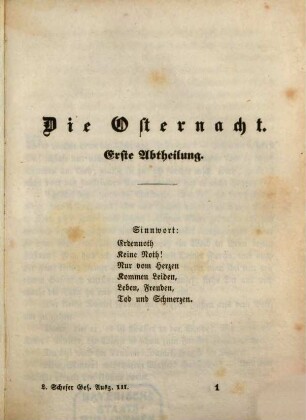 Leopold Schefer's Ausgewählte Werke. 3, Die Osternacht