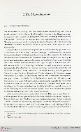 2. Die Merowingerzeit