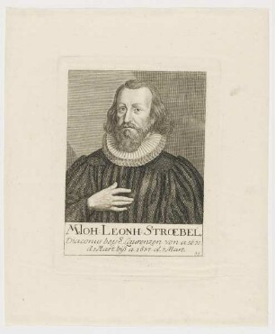 Bildnis des Ioh. Leonh. Stroebel