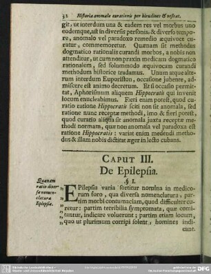 Caput III. De Epilepsia