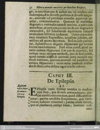 Caput III. De Epilepsia