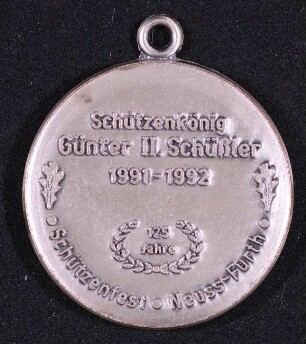 Orden Schützenkönig Neuss-Furth 1991/92 Günther Schüßler