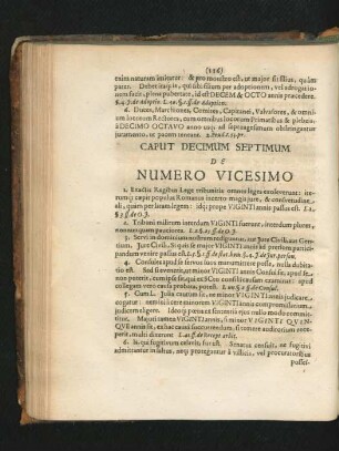 Caput Decimum Septimum. De Numero Vicesimo.