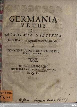 Germania vetus